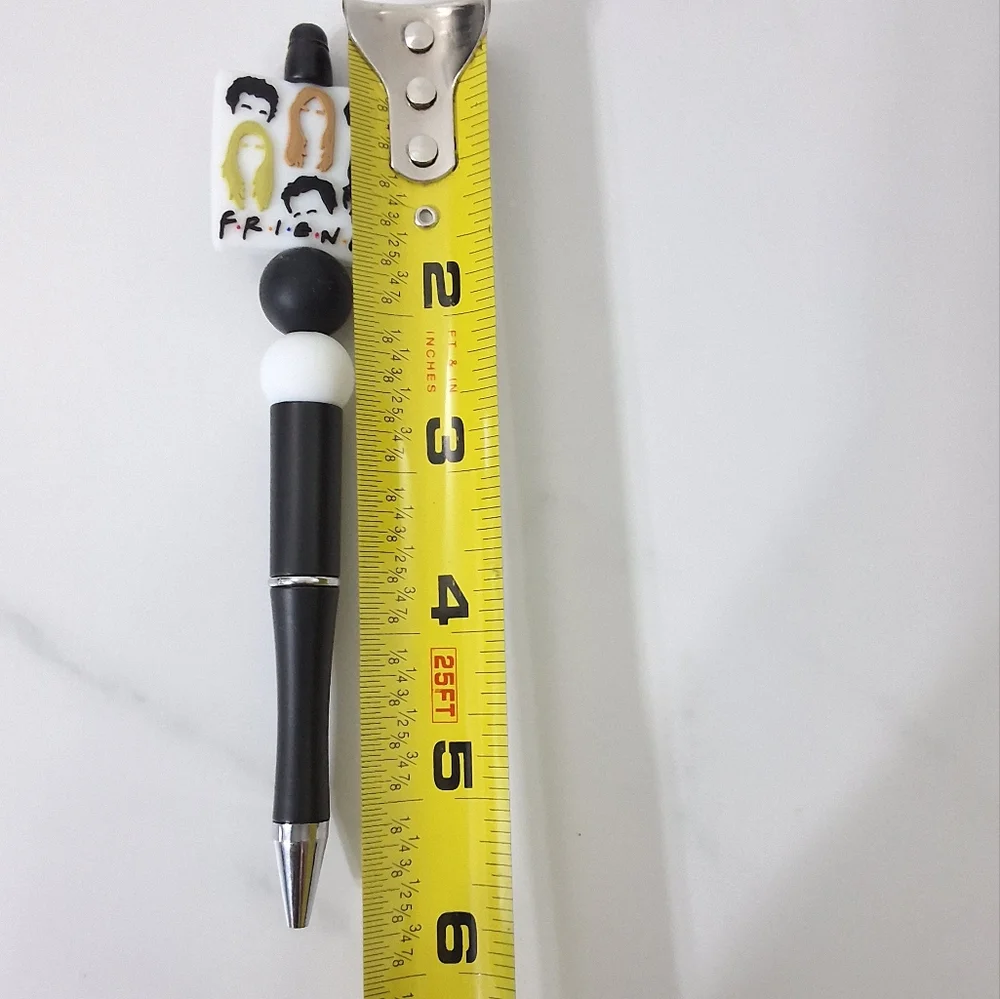 FRIENDS The Television Show Beaded Writing Pen, Black Ink Pen , NEW